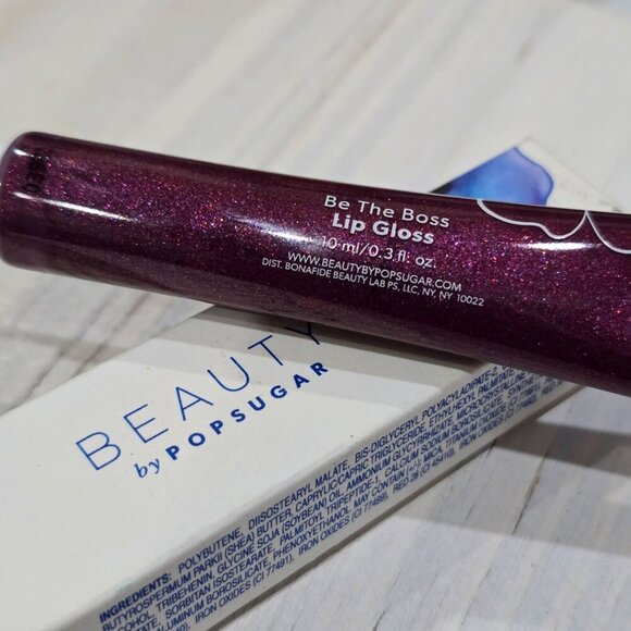 POPSUGAR “Be The Boss” Lip Gloss – Disturbia Purple, Glossy Finish, 10ml NWT - Picture 2 of 7